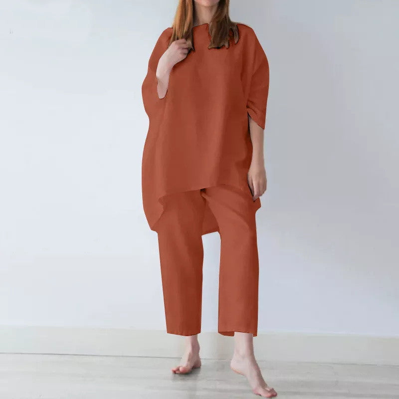 Linen Tunic Top and Pant Co-ord Set