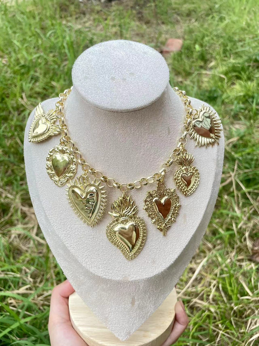 Love Struck Gold Heart Necklace