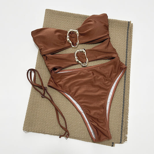 Bandeau Cut-Out Swimsuit