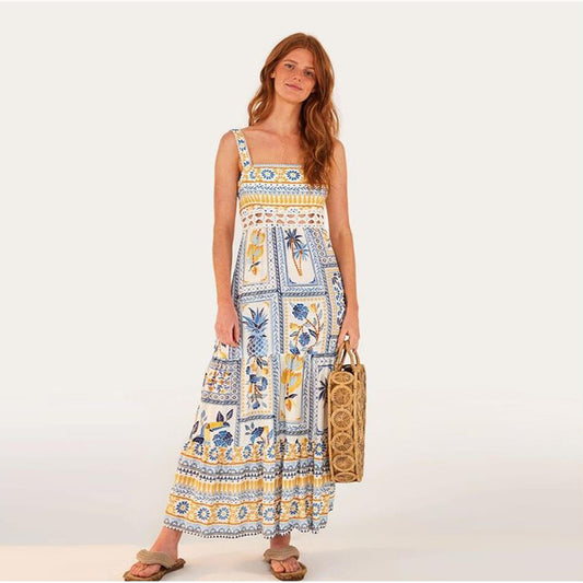 Boho Printed Maxi Dress