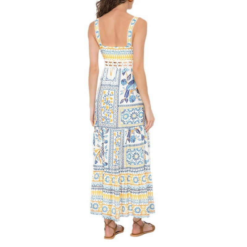 Boho Printed Maxi Dress