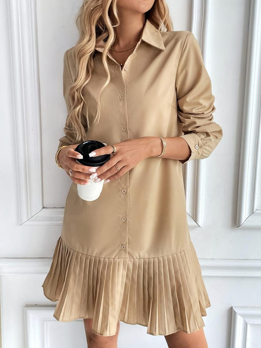 Caramel Shirt Dress