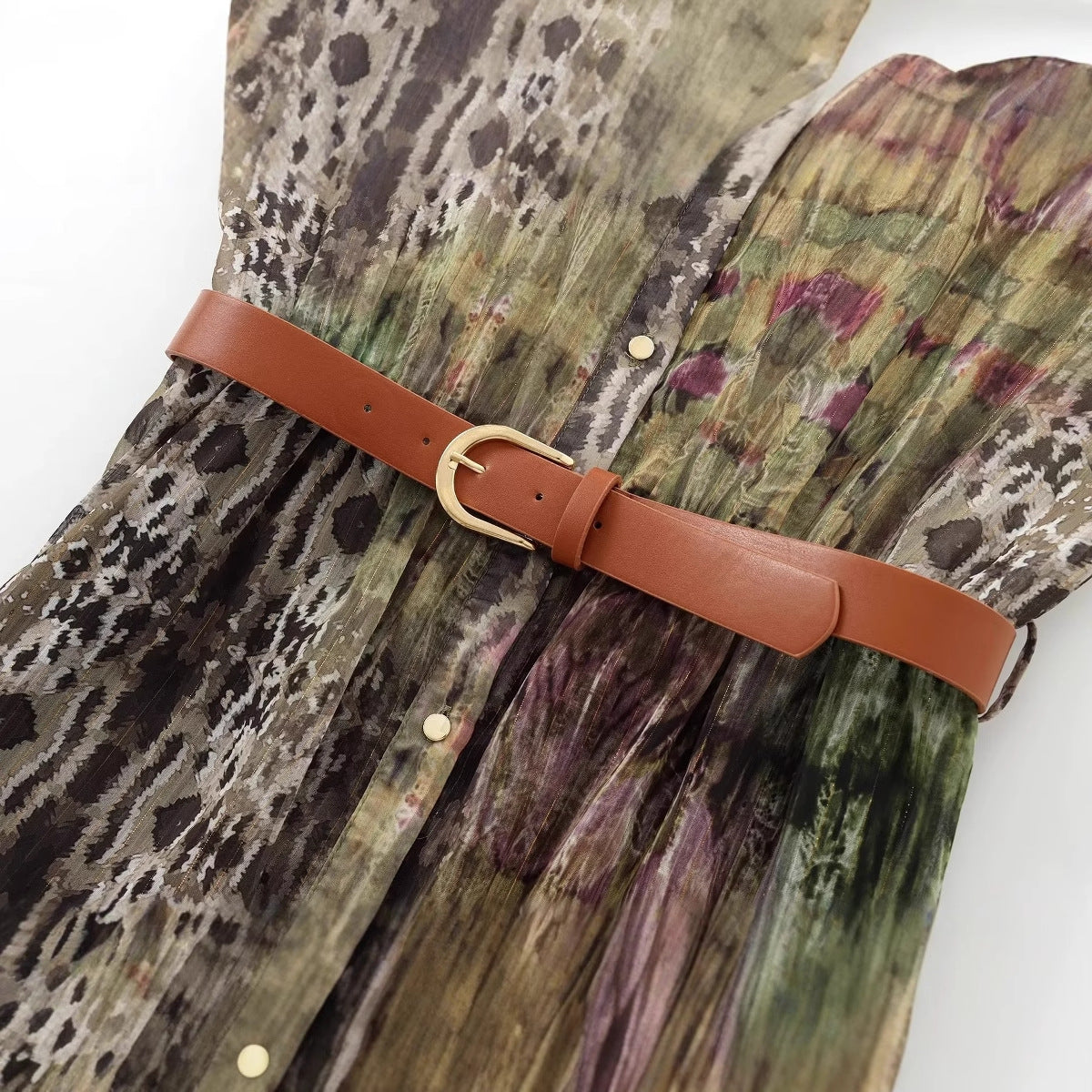 Boho Chic Sheer Printed Maxi Dress