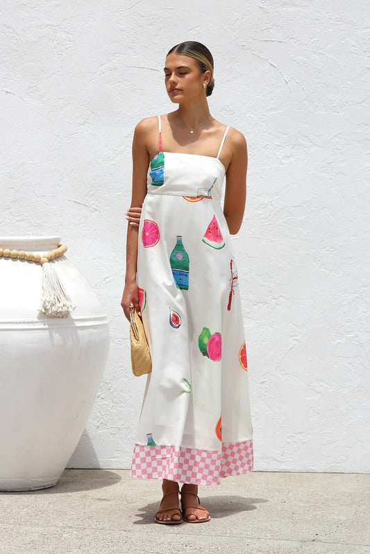 Island Vibes Printed Maxi Dress